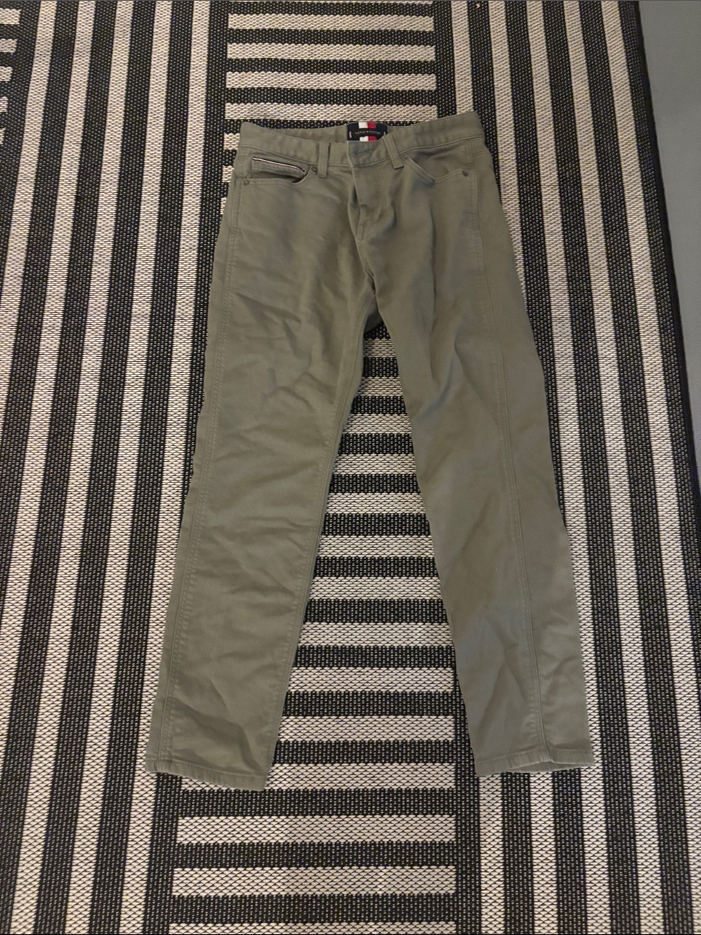 Tommy Hilfiger Slim Olive Green Men's Jeans